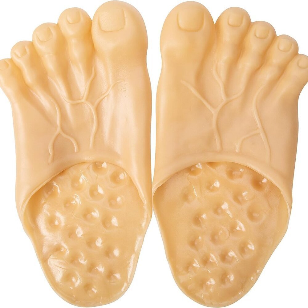 Halloween Big Foot Slippers Funny Realistic Costume Accessories Unisex